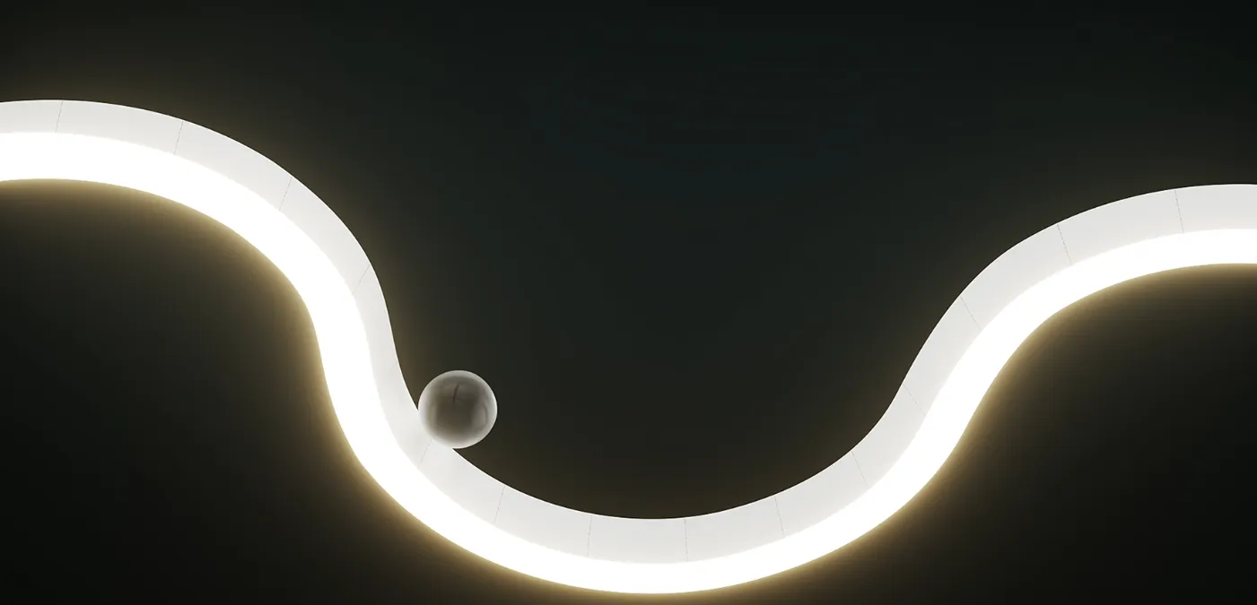 Engineering flexible light to shape and define architectural spaces